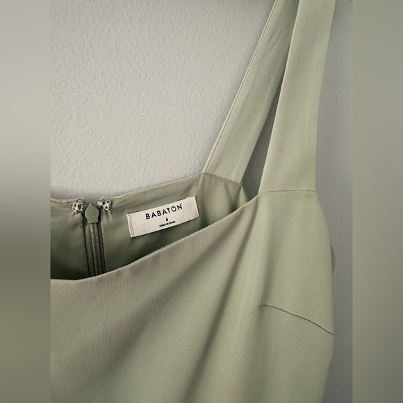 Aritzia Babaton 90's Slit Midi Dress Size 6 - Picture 6 of 7